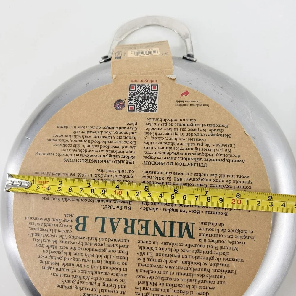 de Buyer MINERAL B Carbon Steel Fry Pan 12.5
